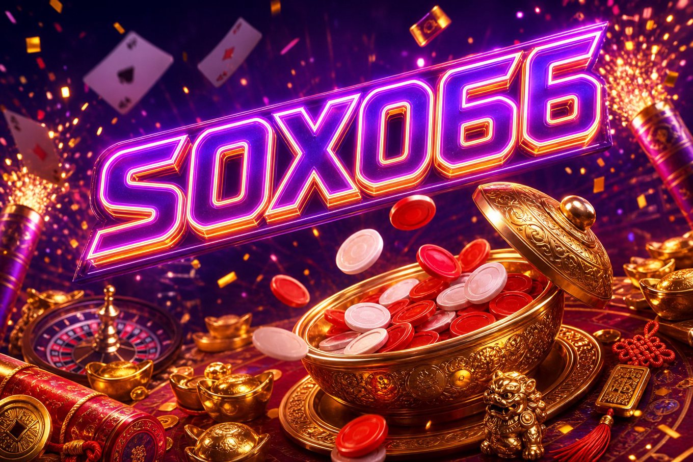 Ảnh bìa Golden Empire tại SOXO66 với giao diện đăng ký nhận quà chào mừng và đặc quyền VIP